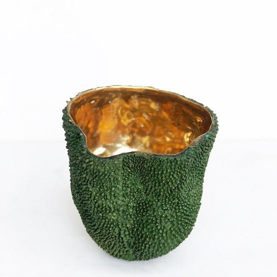 Jackfruit Vase aus massivem Messing