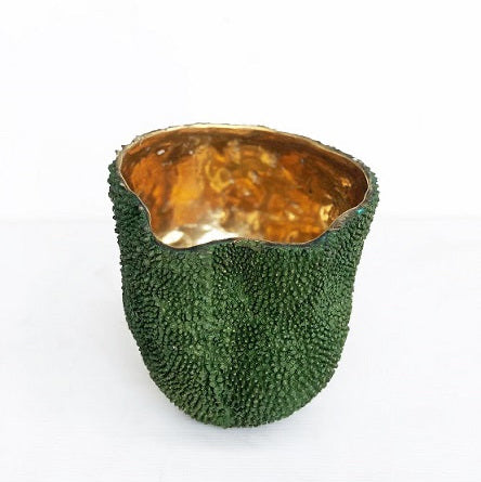 Jackfruit Vase aus massivem Messing