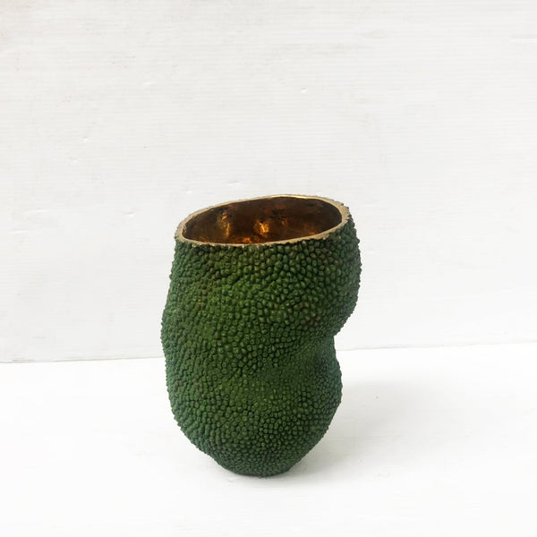 Jackfruit Vase aus massivem Messing